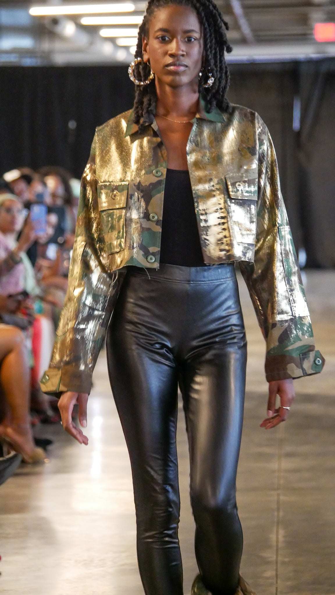 Deana on the runway for KIC NYC NYFW