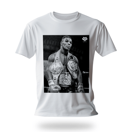 Mike Tyson T-Shirt | Iconic Black and White Tee – KIC NYC