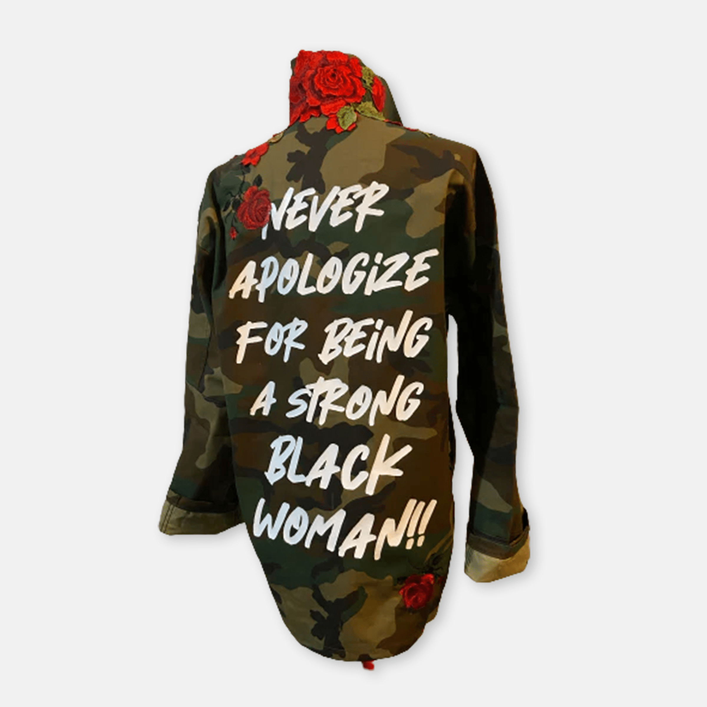 Strong Black Woman Camo Jacket